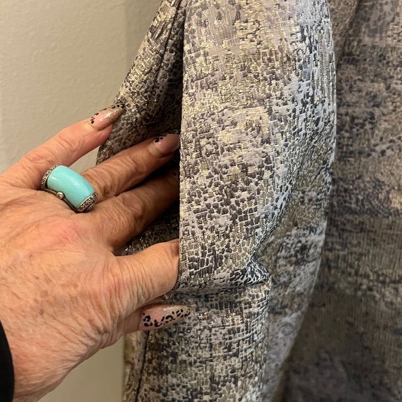 Aidan Mattox cap sleeves embellished Long  Gown - Picture 8 of 12